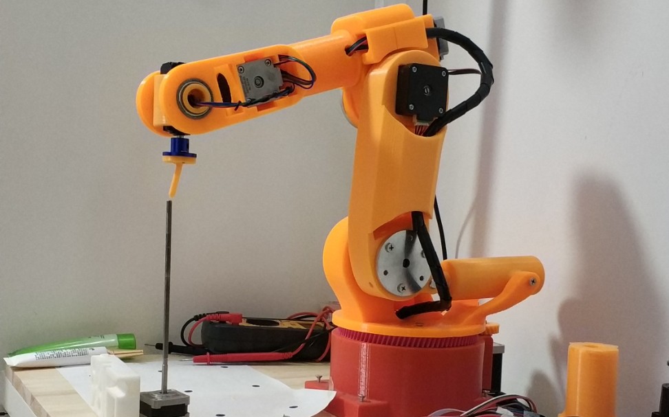 ado六轴机械臂示教器控制末端姿态绕点运动