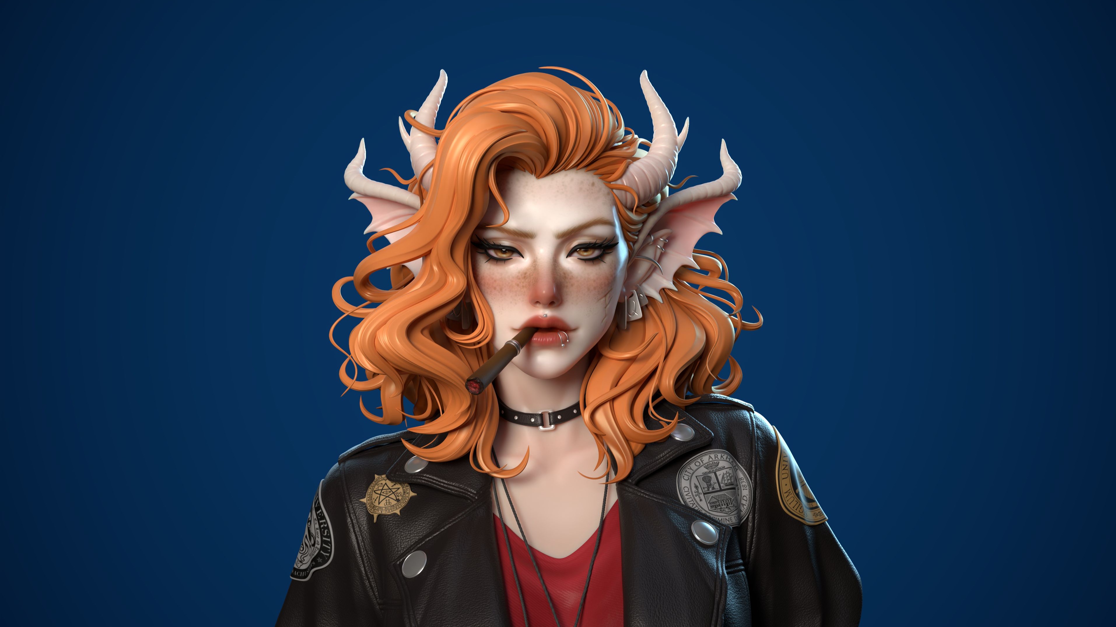 抽烟女孩朋克辣妹