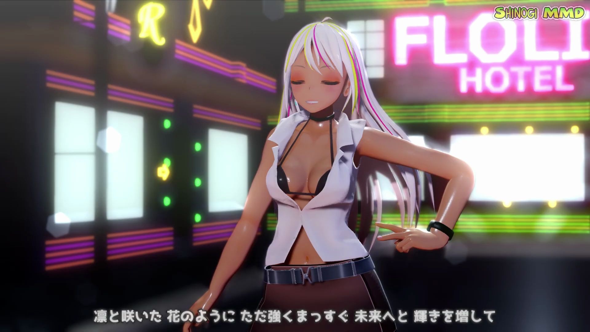 【MMD】Marine Bloomin'【黑皮辣妹】【搬运】哔哩哔哩bilibili