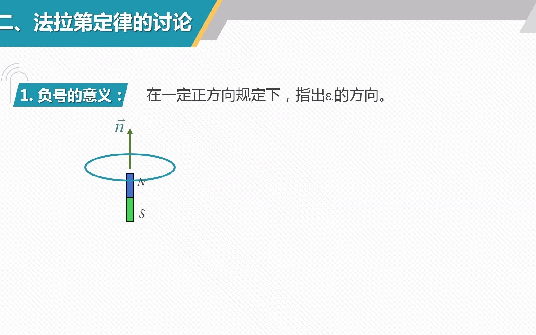 [图]大学物理-电磁学-法拉第电磁感应定律