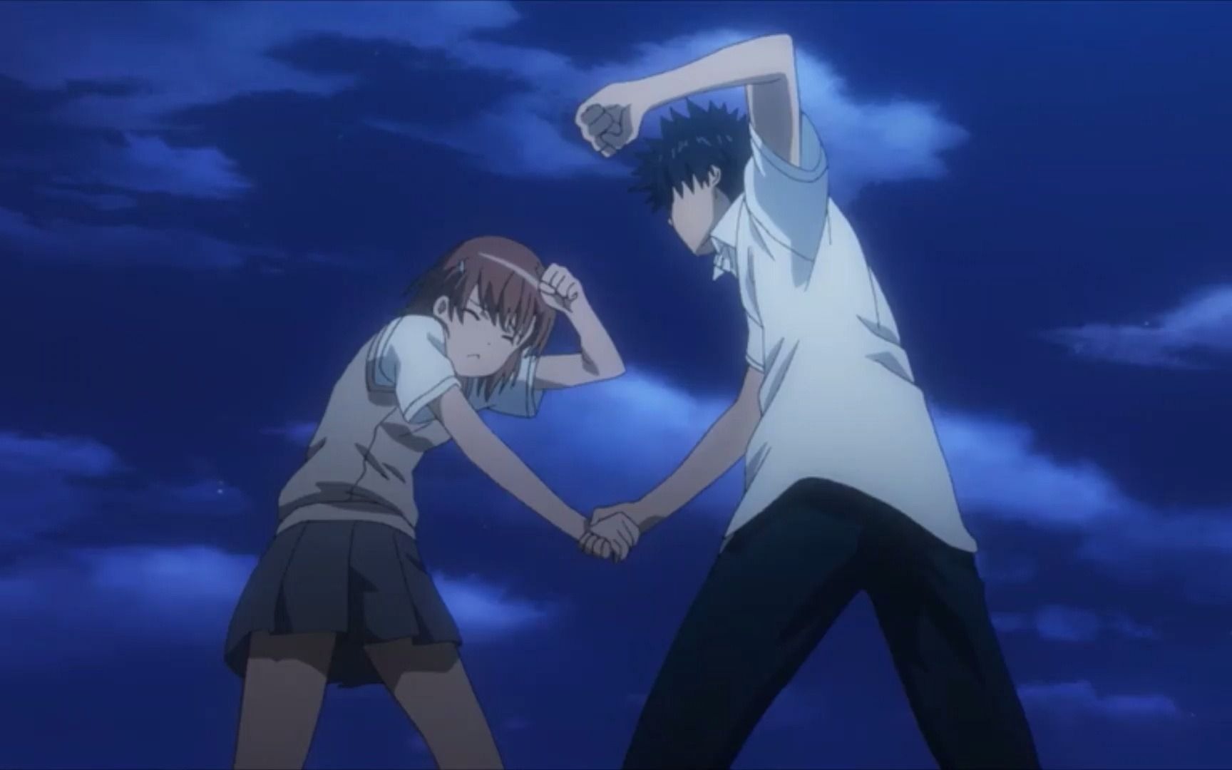 中配某科学的超电磁炮片段上条当麻与御坂美琴的巅峰对决