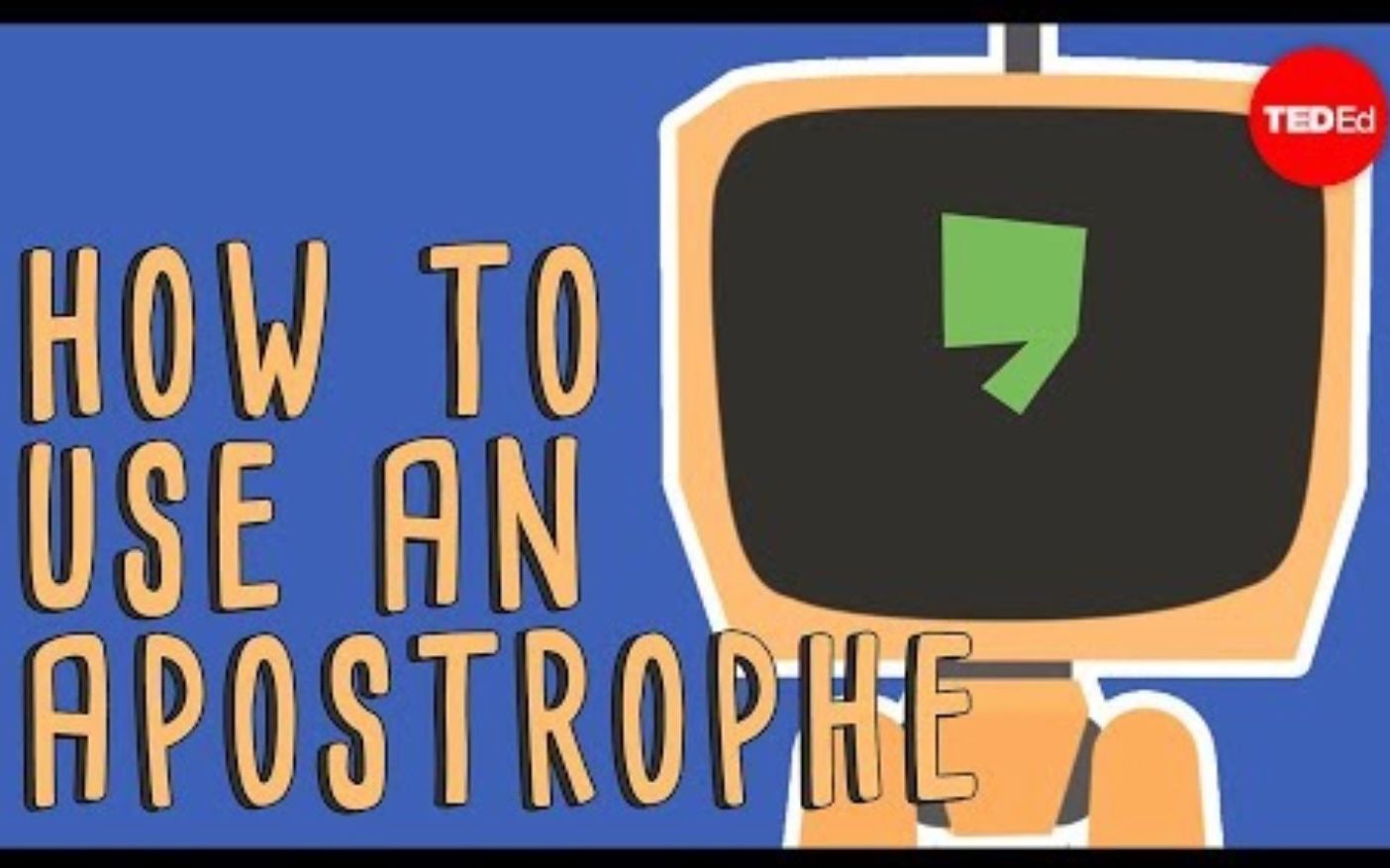 teded什么时候使用撇号whentouseapostrophes