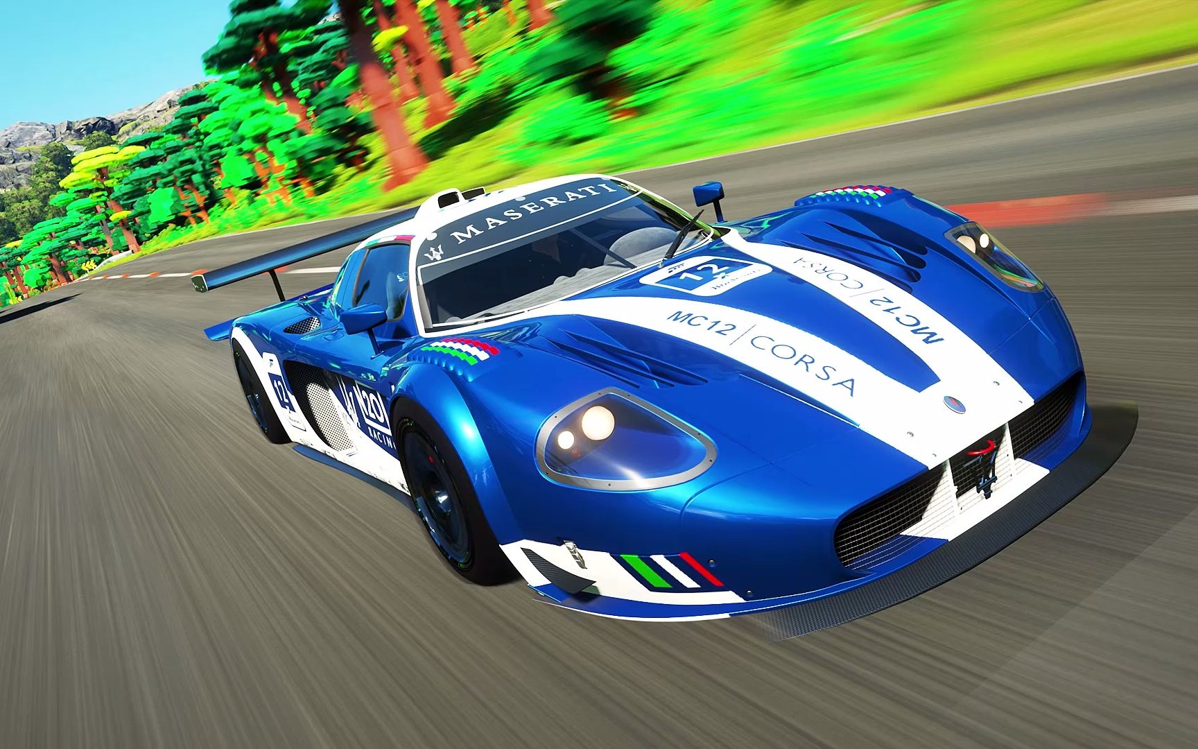 【地平线4】巅峰之作,赛道之王,玛莎拉蒂mc12 corsa,lego环岛2分26秒