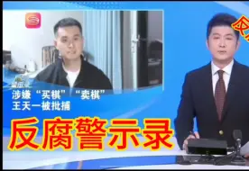 王天一，真是太可惜了。上了反腐警示录等于钉在耻辱柱上了。