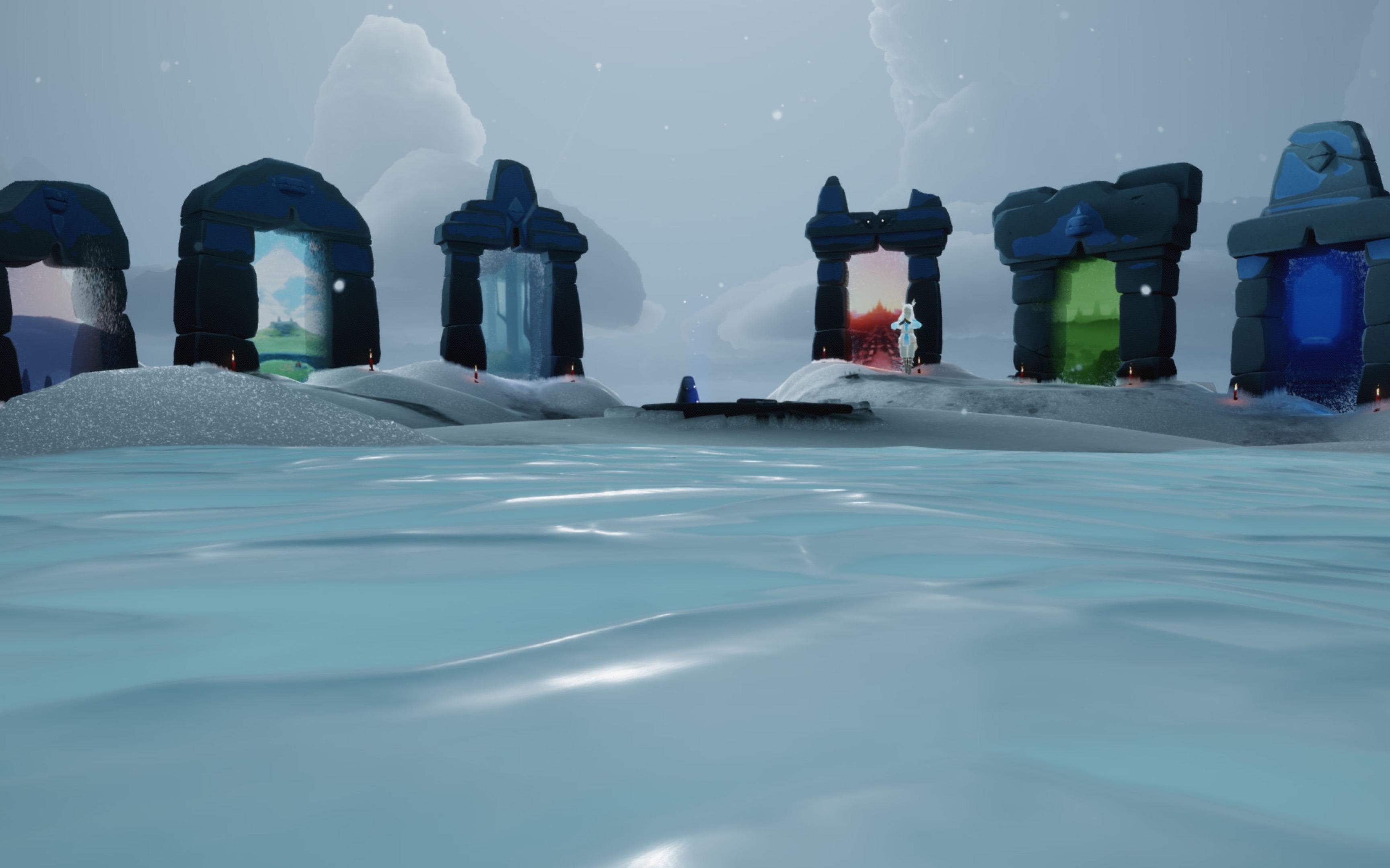 【sky光遇61十四】《日常》遇境的雪.silence snow.