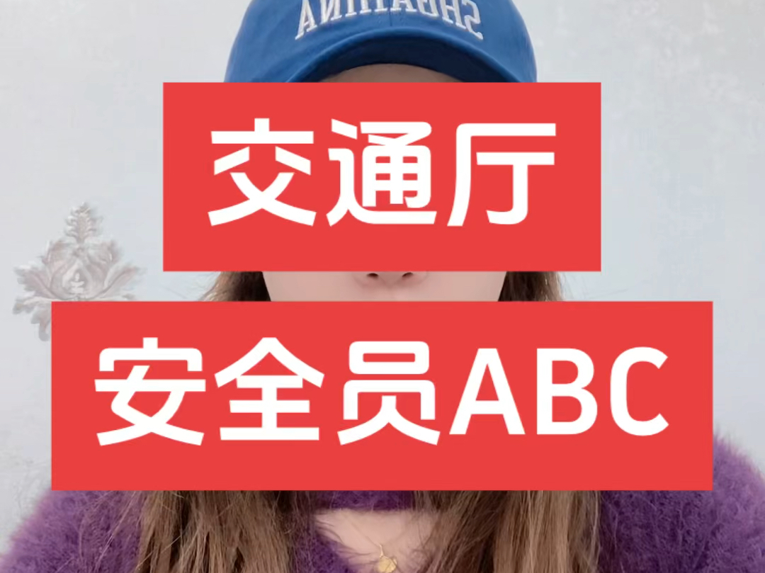 什么是交安?交通厅安全员ABC如何报考?哔哩哔哩bilibili