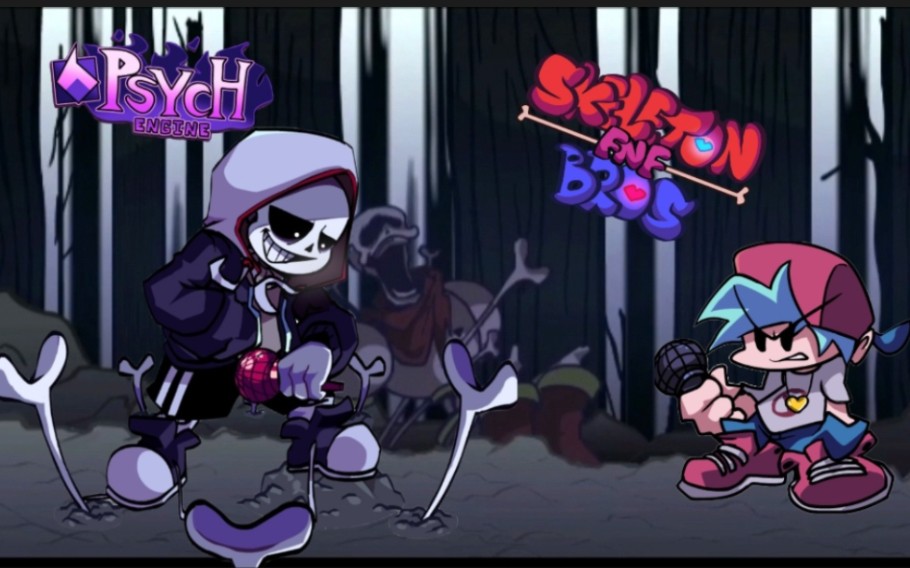 [图]FNF skeleton bros V2 The Murder移植还原