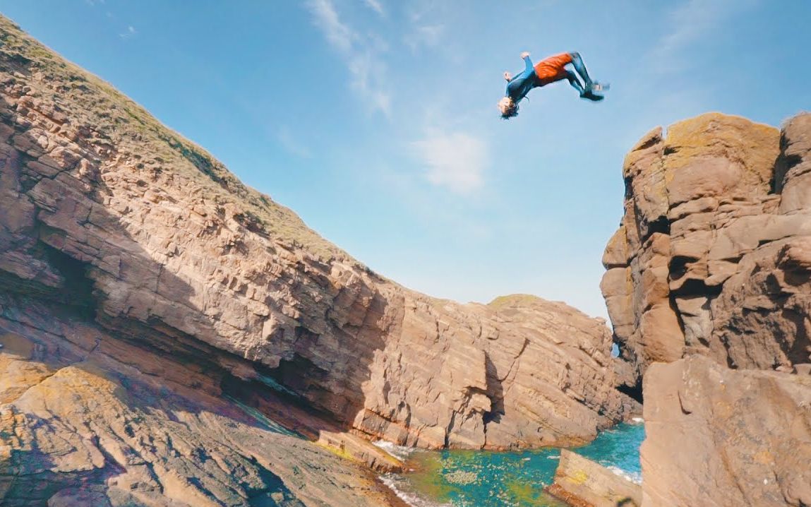 疯狂的悬崖跳苏格兰!insane cliff jumping in scotland!