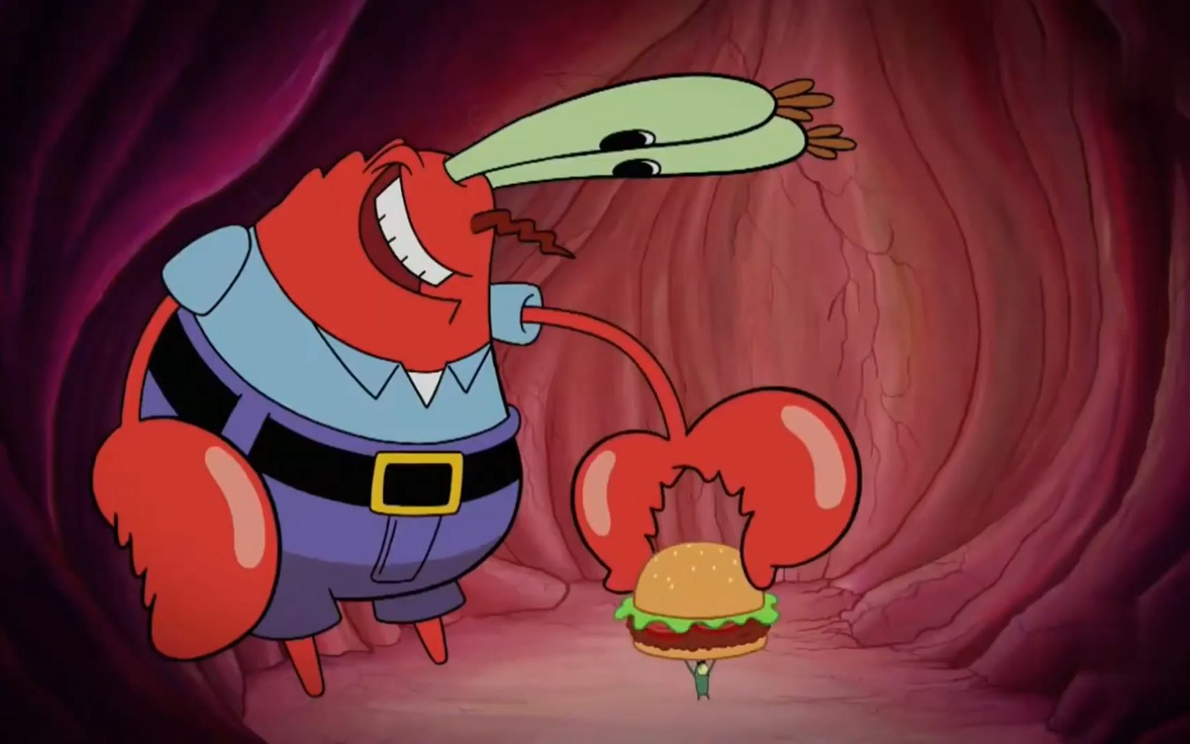 蟹老板太可怕为了阻止痞老板钻进客人的肚子里