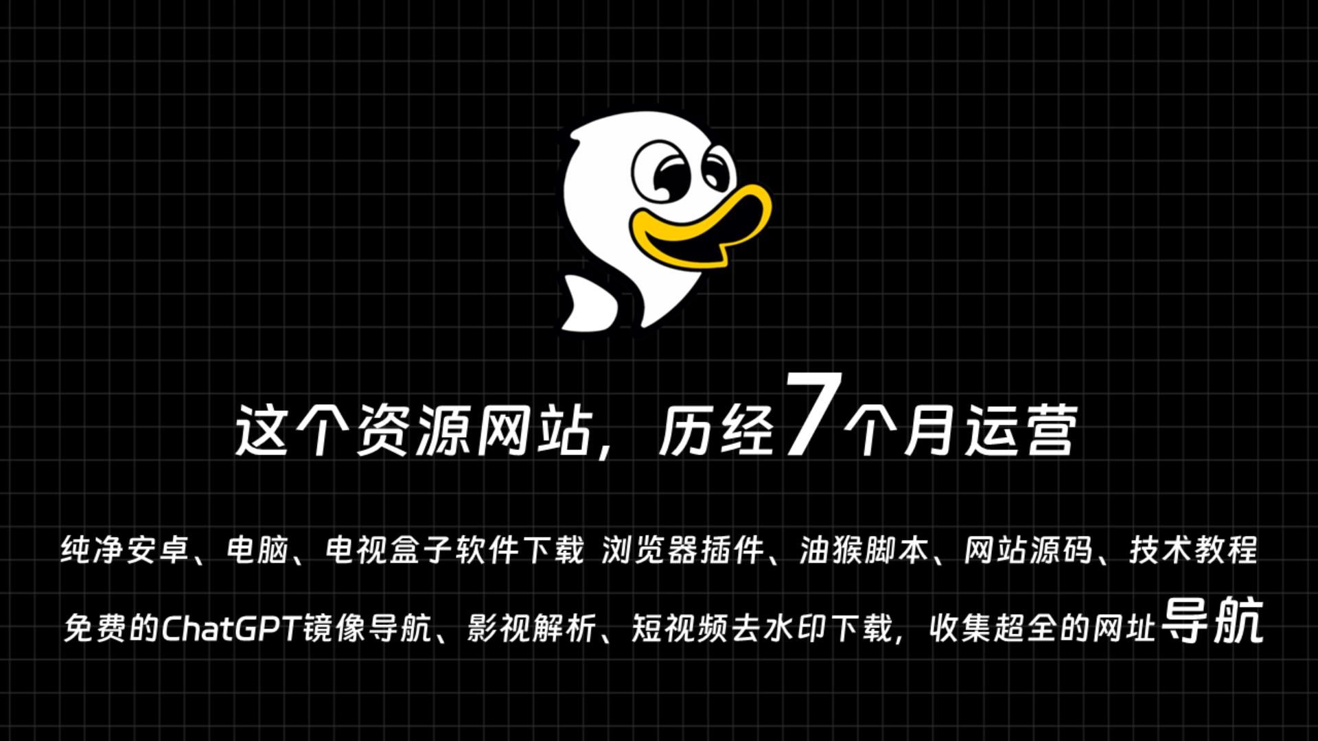 历经7个月,鸭先知资源网站,用导航,找软件,找资源,一个就够!哔哩哔哩bilibili