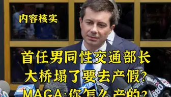 内容核实-男同性交通部长桥不修去产假？MAGA：你怎么产的？