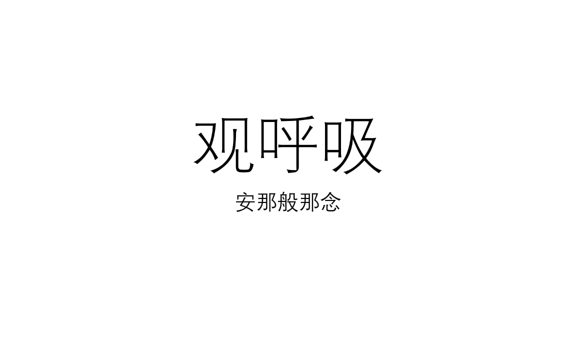 四念处 身随念 观呼吸 安那般那念哔哩哔哩bilibili