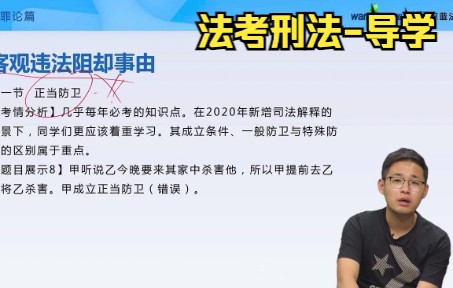 2022法考导学【刑法】客观违法阻却事由孙自立老师哔哩哔哩bilibili