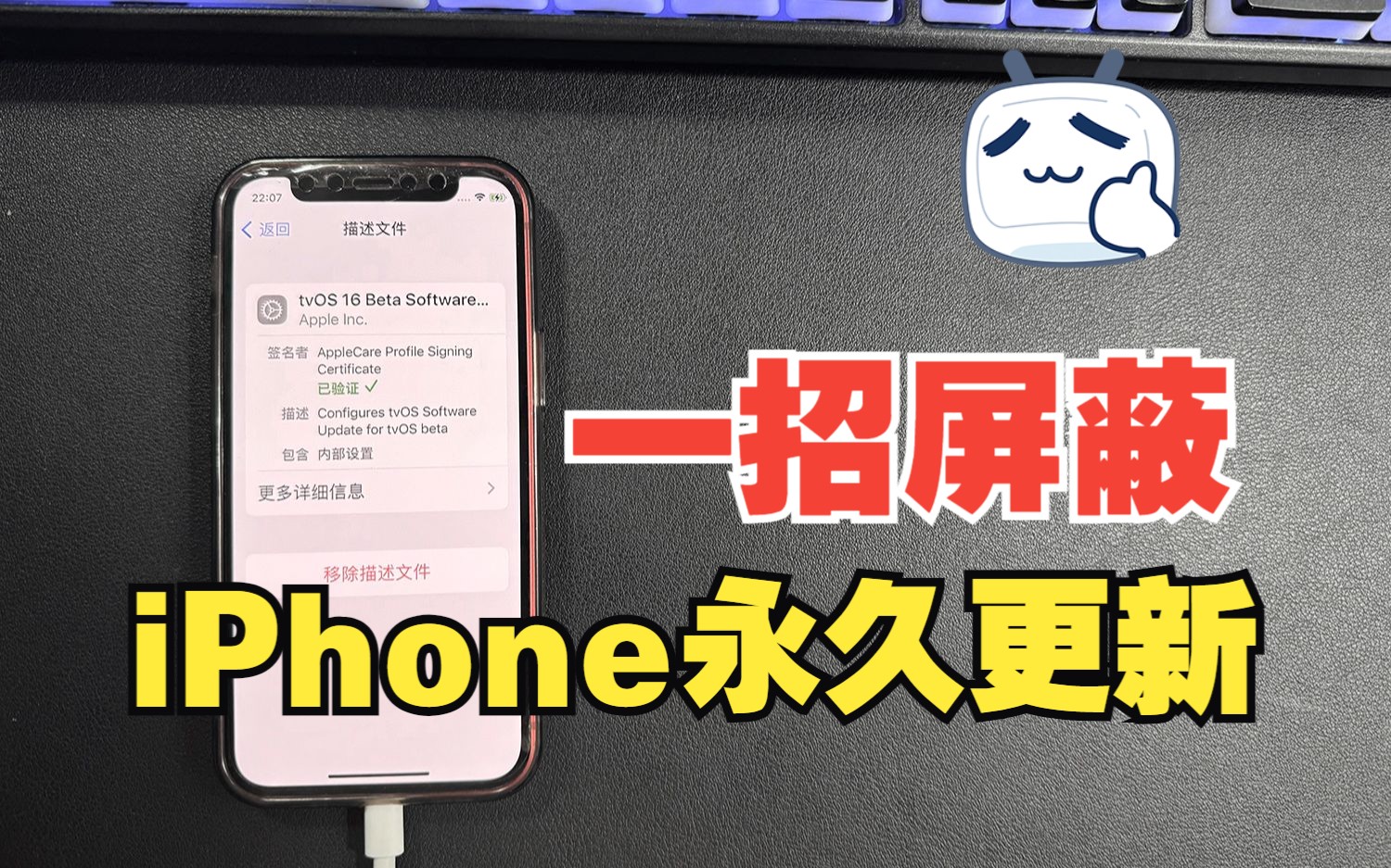 一招永久屏蔽iPhone自动更新,再也不会自动升级了。