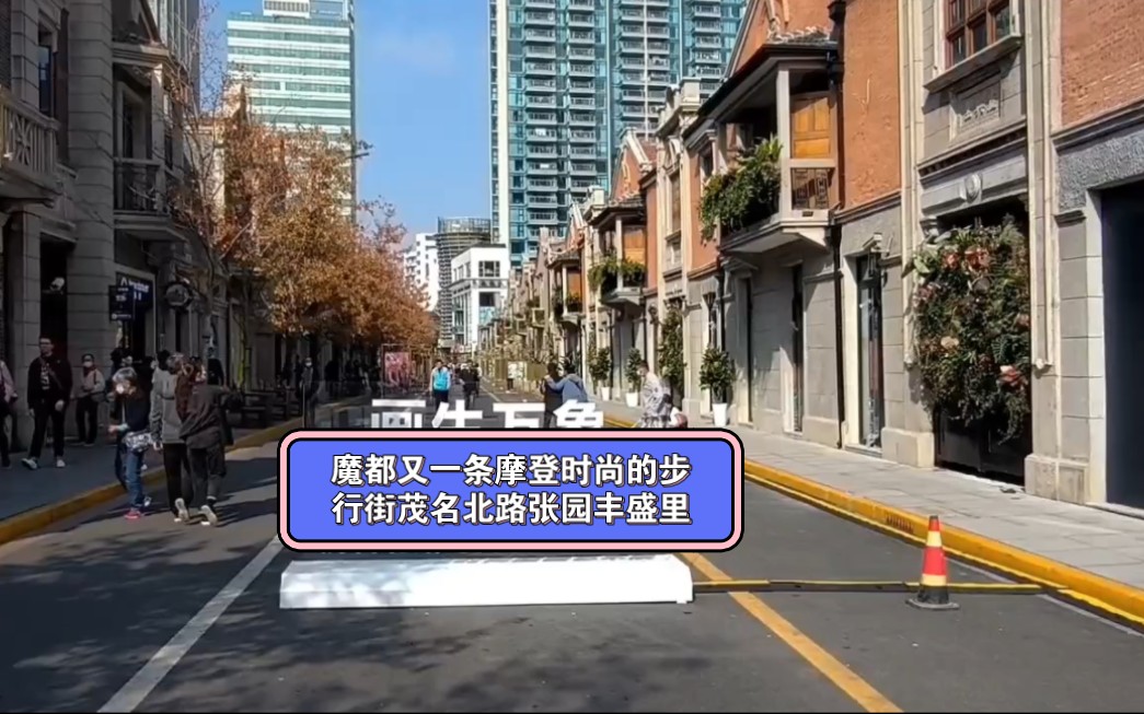 魔都上海又有一条摩登时尚的步行街,茂名路张园丰盛里每周末和法定节日为步行街.哔哩哔哩bilibili