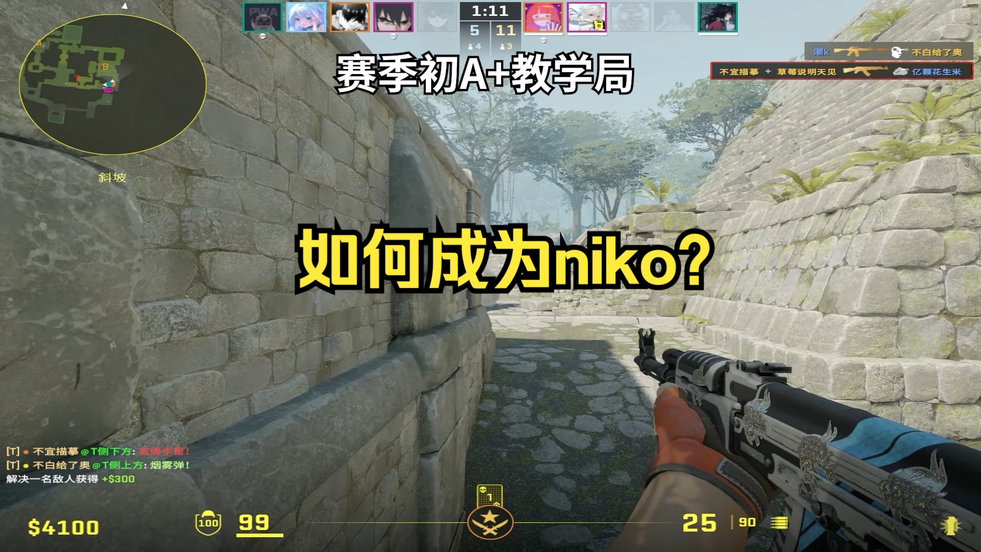 一句话形容我的CS,喜欢niko 模仿niko 无法成为niko哔哩哔哩bilibili第一视角