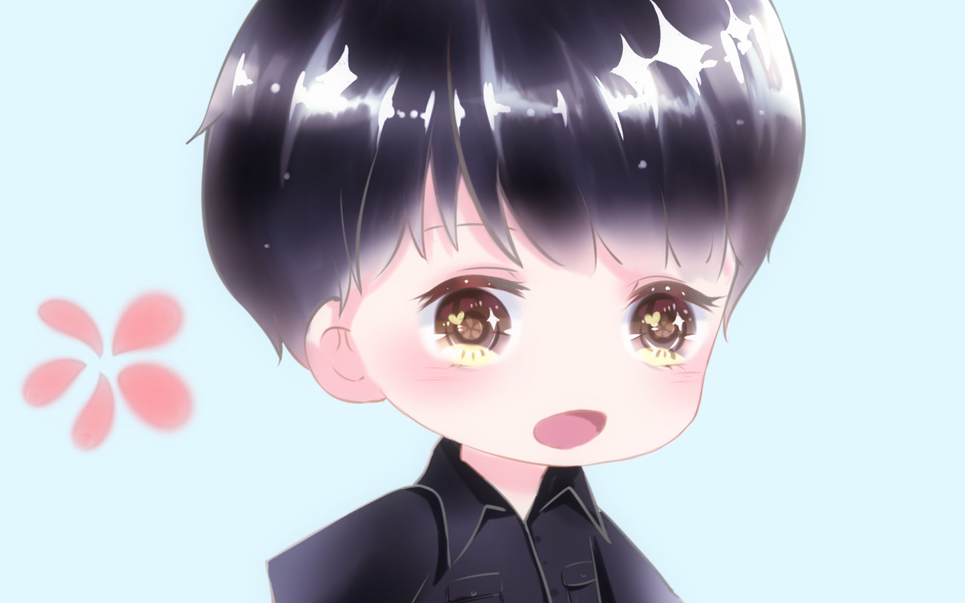 板绘戴景耀捕捉一只可爱的戴戴