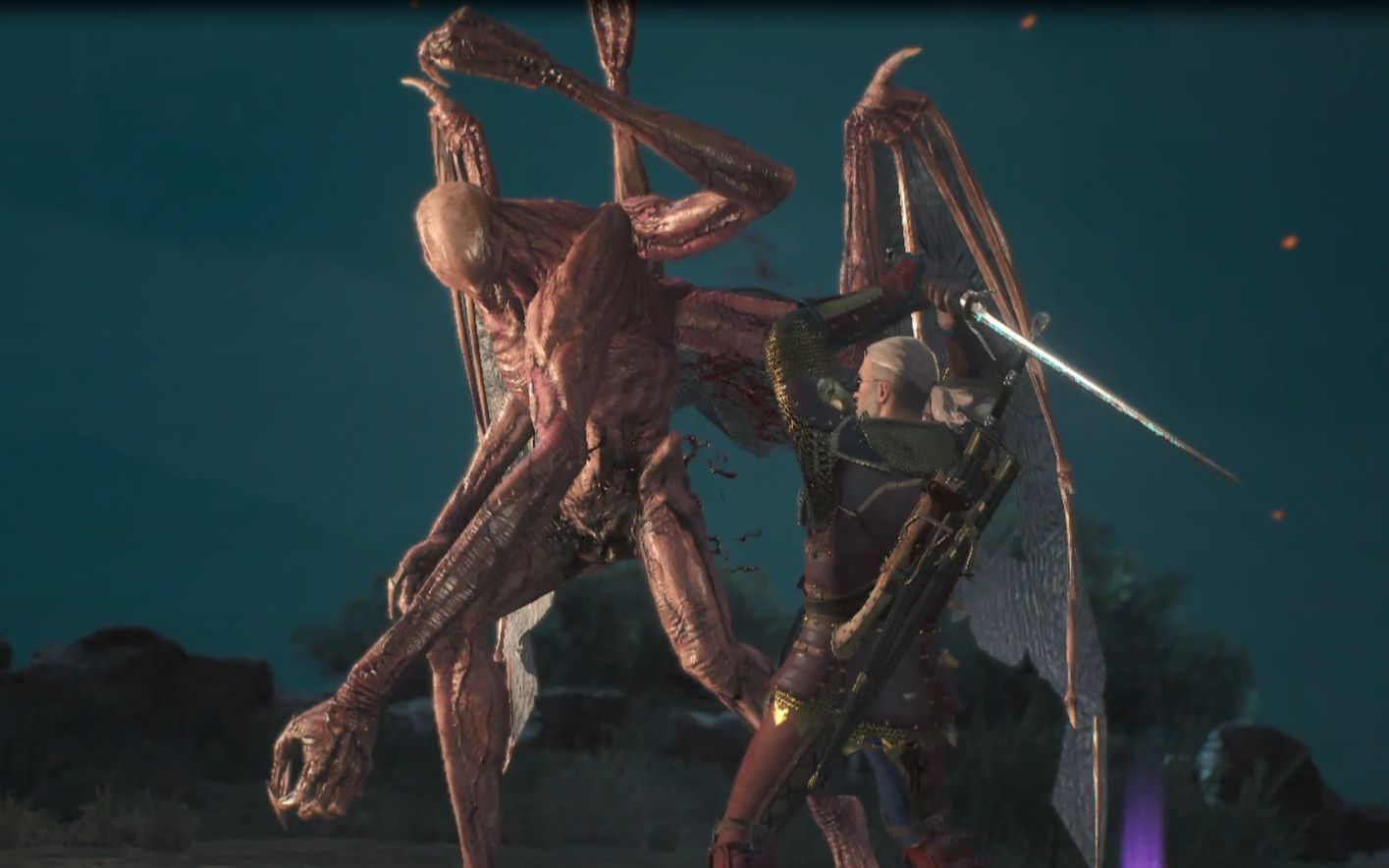 【巫师3-血与酒】最高难度无伤狄拉夫 狮鹫学派天下第一_哔哩哔哩 (゜