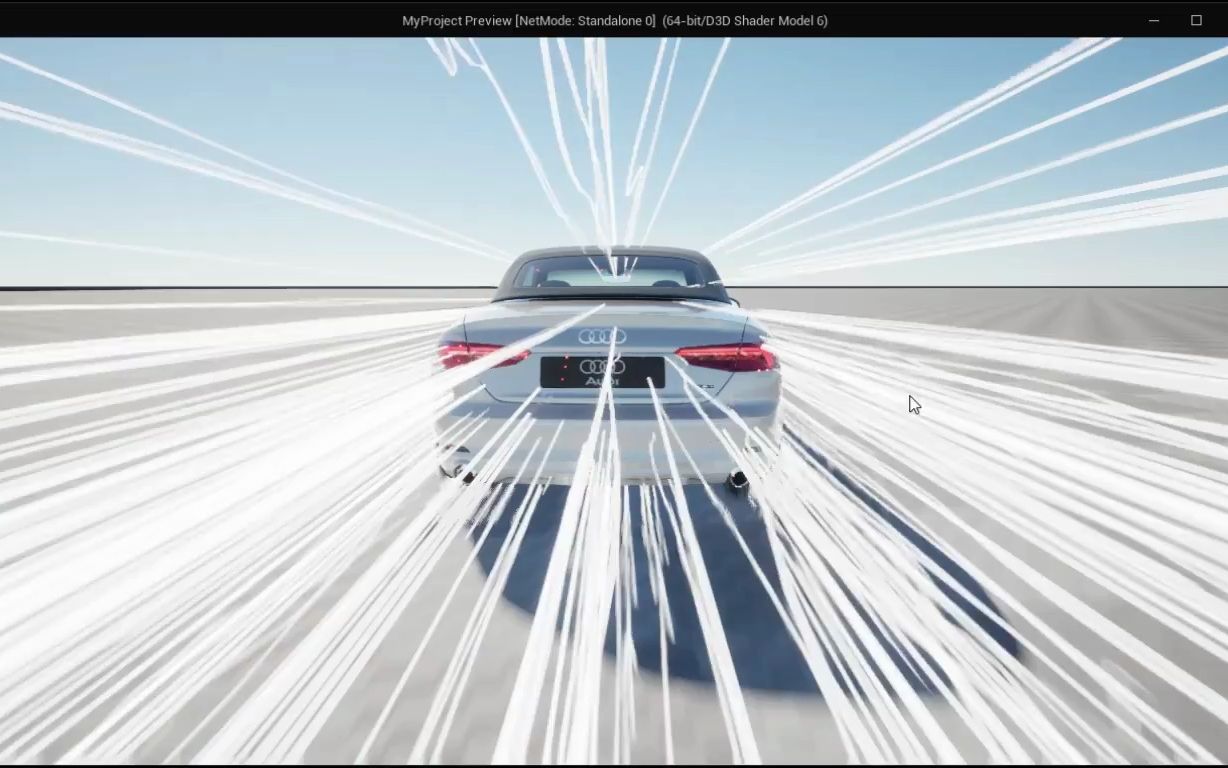 虚幻ue5汽车速度线拖尾