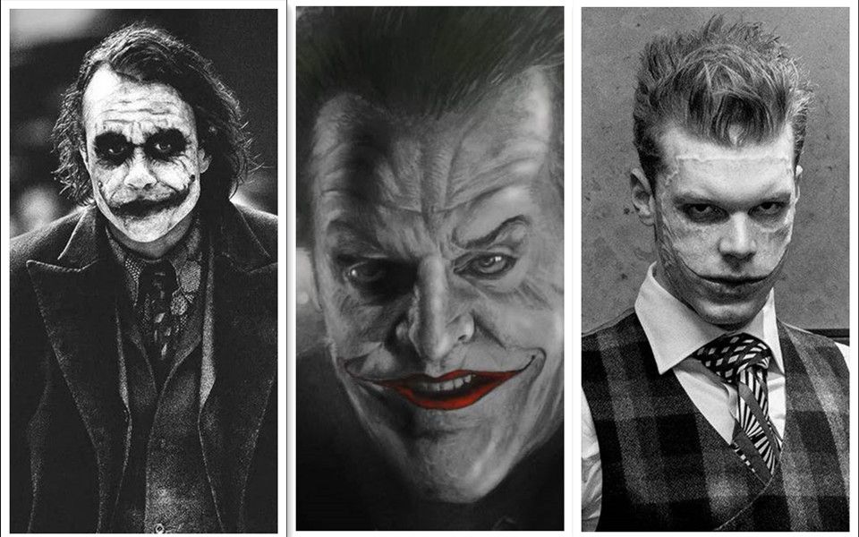 【混剪】老中青三代小丑演技大赏,老杰克,希斯莱杰,卡梅隆(杰罗姆)