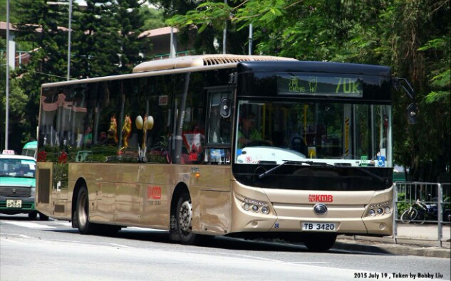宇通客车〗香港九龙巴士70k线宇通zk6128hg1型城市客车运行记录