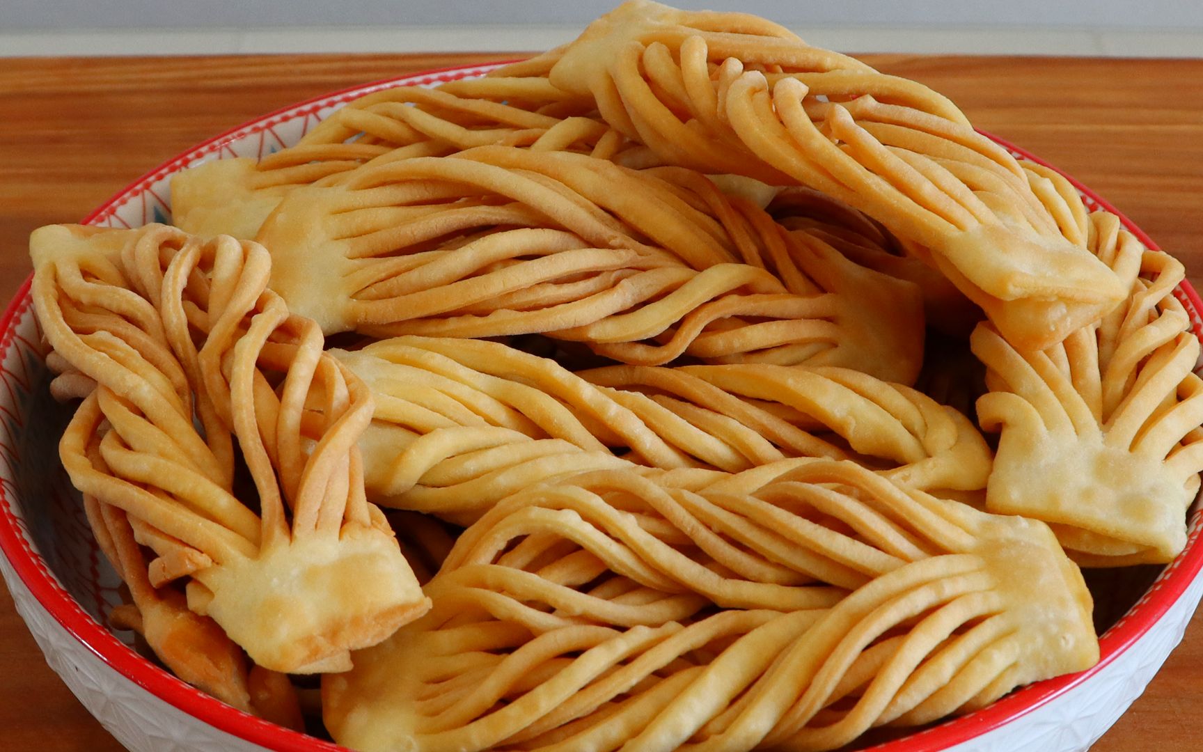 农村老妈教的小翻花馓子,无技巧无难度赶紧收藏,酥脆好吃_哔哩哔哩