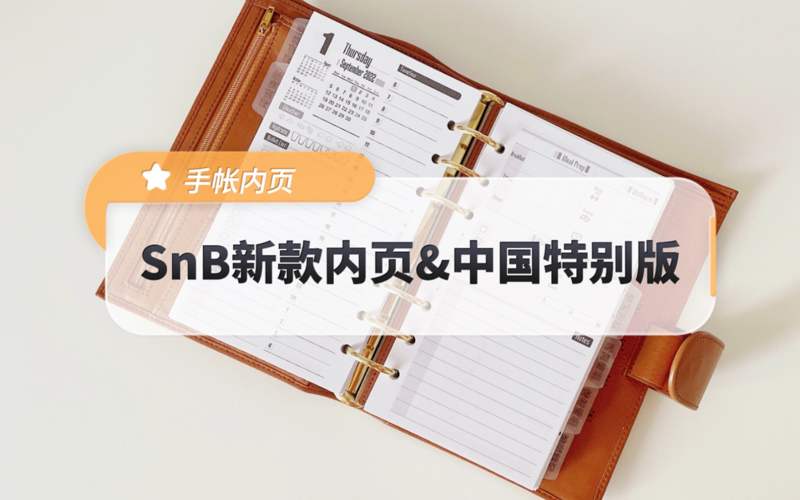 手帐内页‖ SnB新款内页&中国特别版哔哩哔哩bilibili