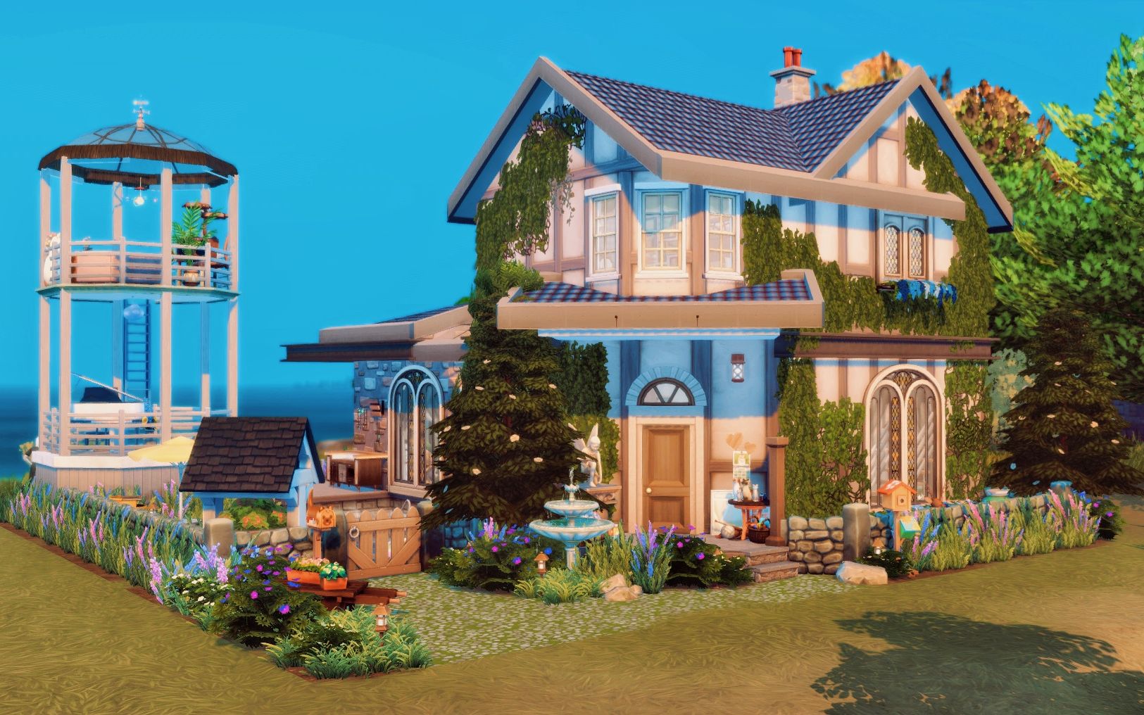 模拟人生4房屋速建nocc虎斑瞭望台