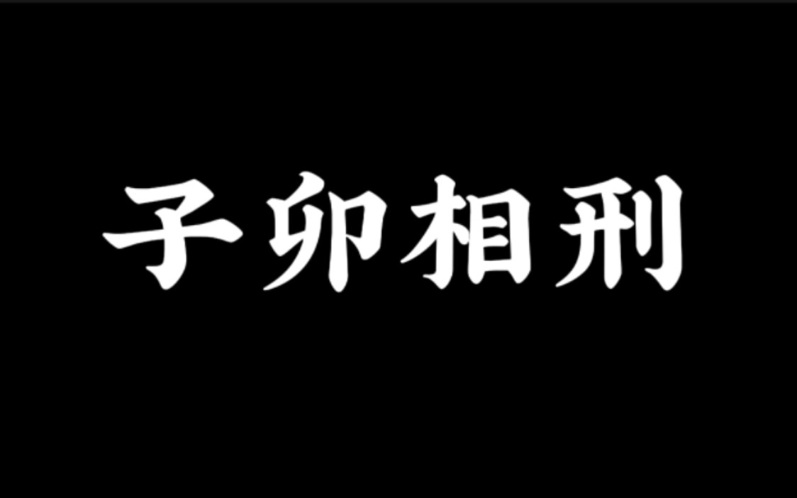 【地支相刑】干货!!子卯相刑的作用与喜忌!!哔哩哔哩bilibili