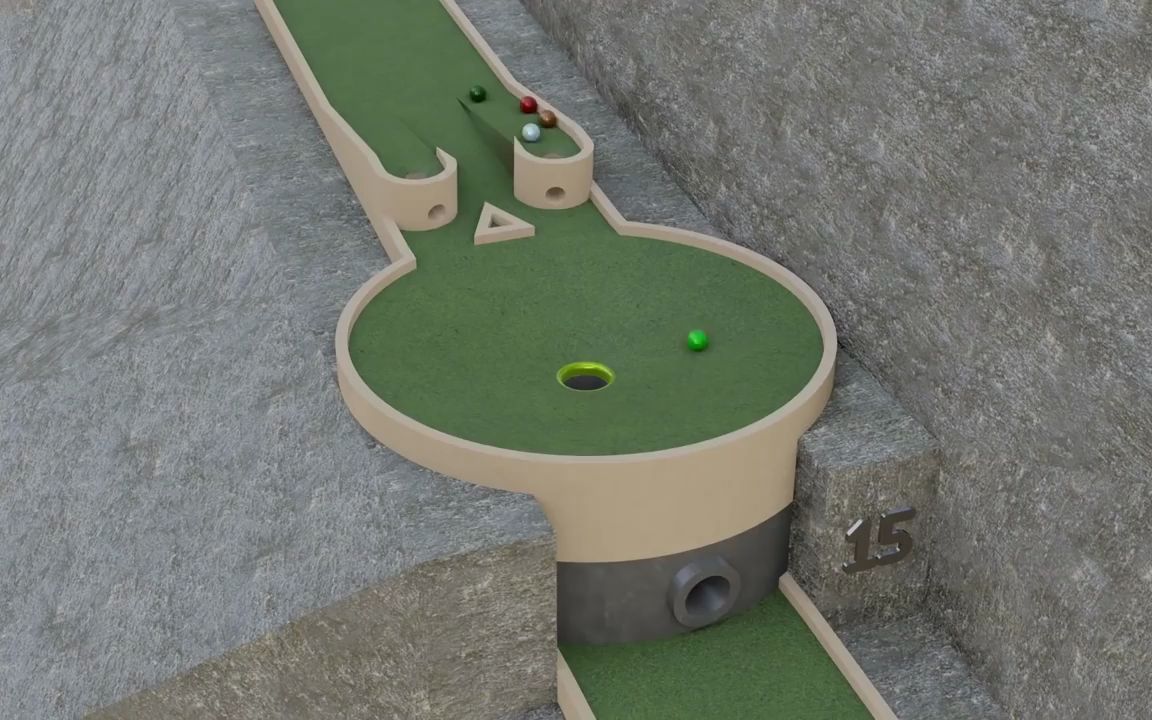 3d合成视频-迷你高尔夫球の争霸赛