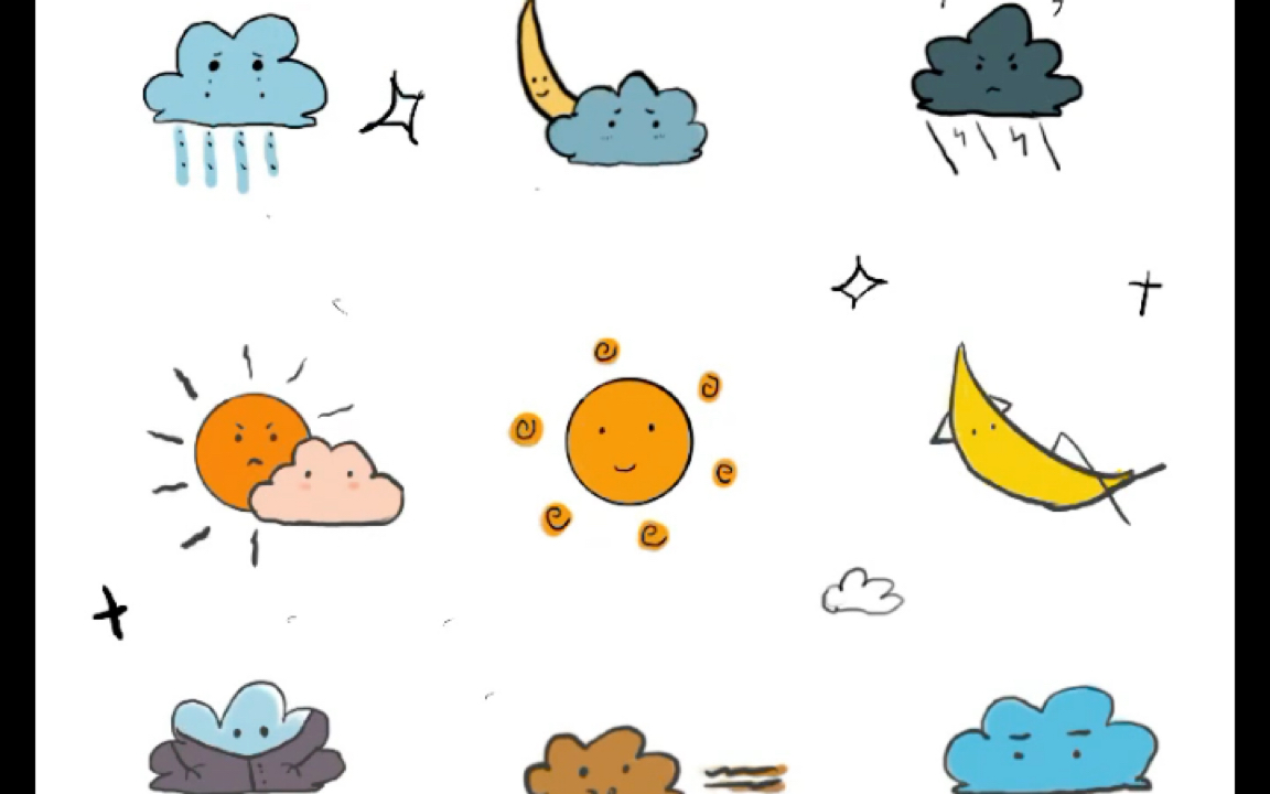 新手学习procreate绘画第五弹之晴雨表