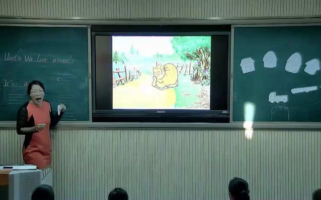 [图]Unit 4 We love animals A Let's chant [李芳]【省级】-公开课优质课-人教PEP版小学英语三上