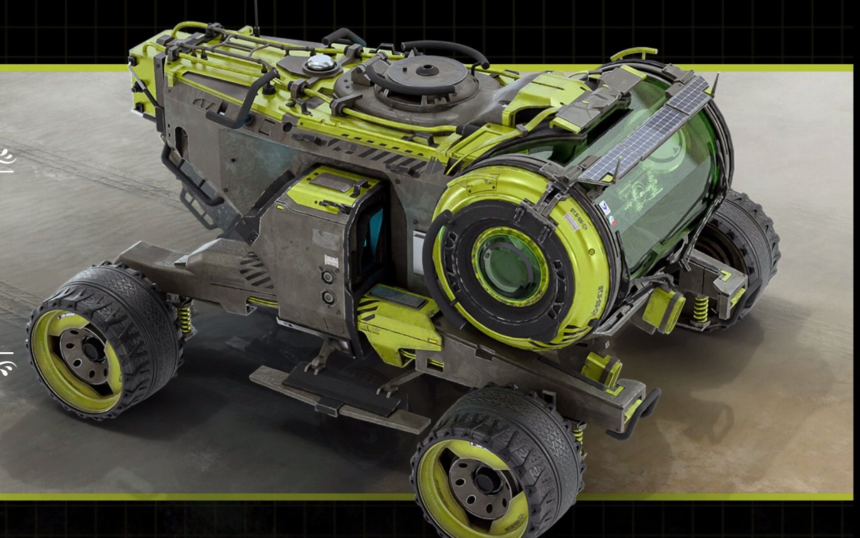 blender科幻风格《火星探索车》硬表面载具概念设计,简介有课程介绍和