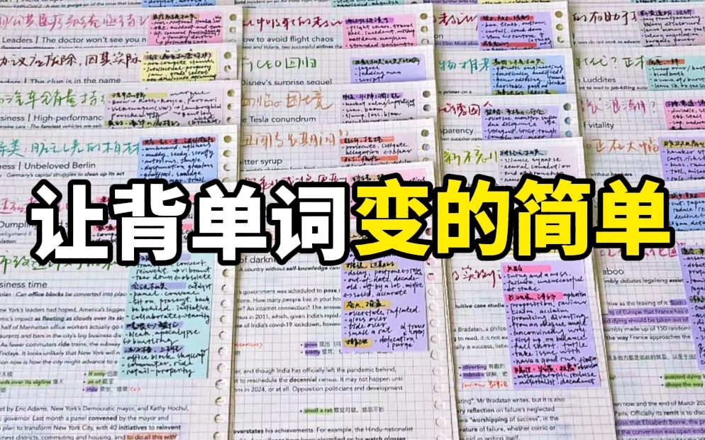 [图]单词记忆法 教你趣味牢记过万单词 4000个基本英语单词【世界上最科学的单词记忆法】【记忆法背单词】极度舒适！背到就是爽到！越背越上瘾 像追剧一样快乐