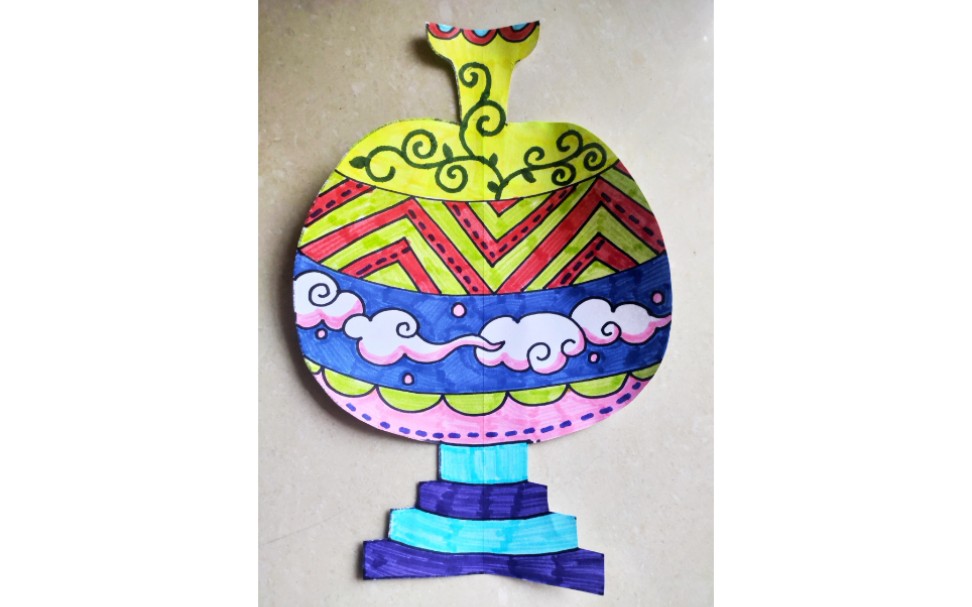 【儿童水彩笔】漂亮的瓶子