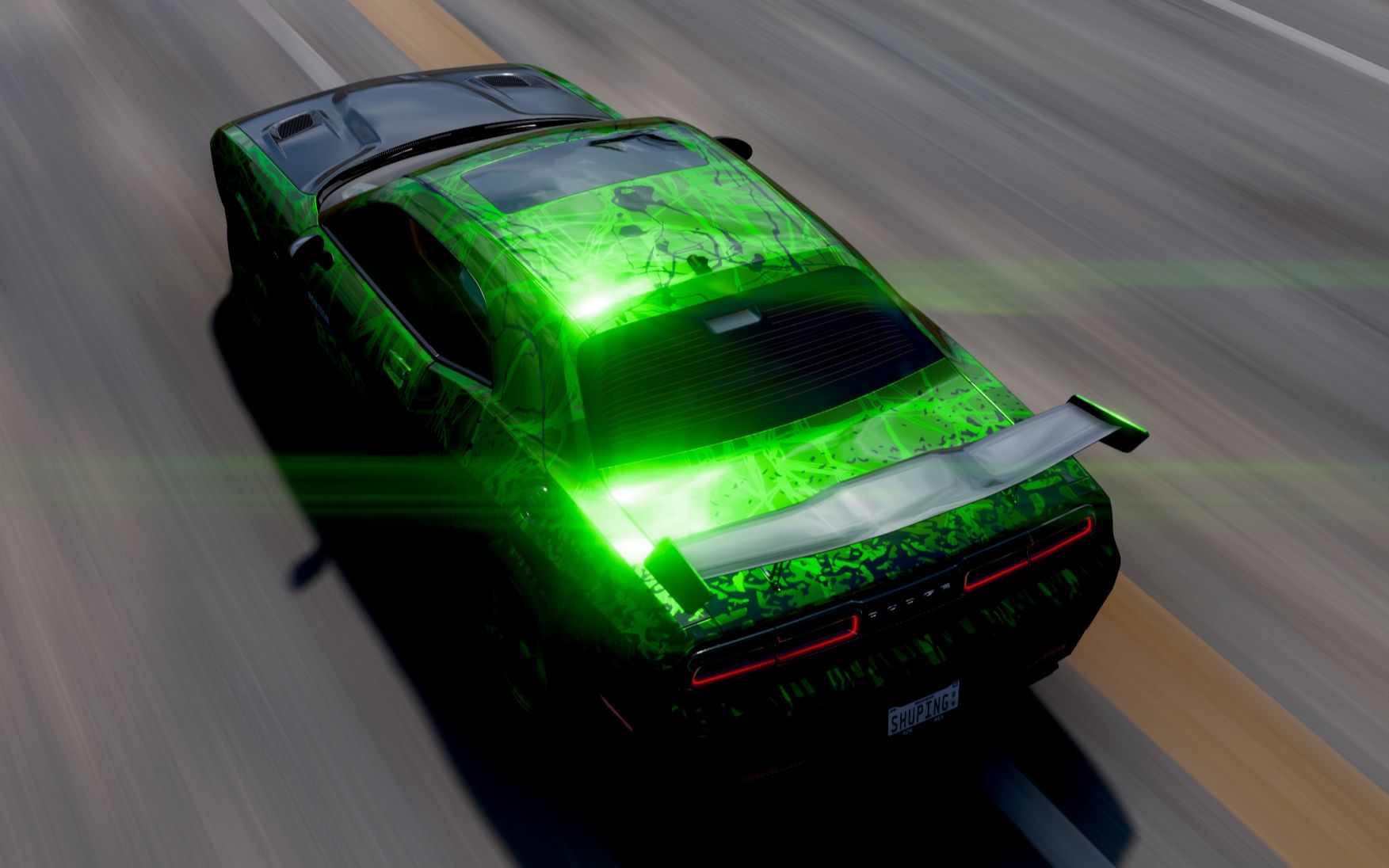 极限竞速地平线5道奇地狱猫原创涂装分享墨色野兽