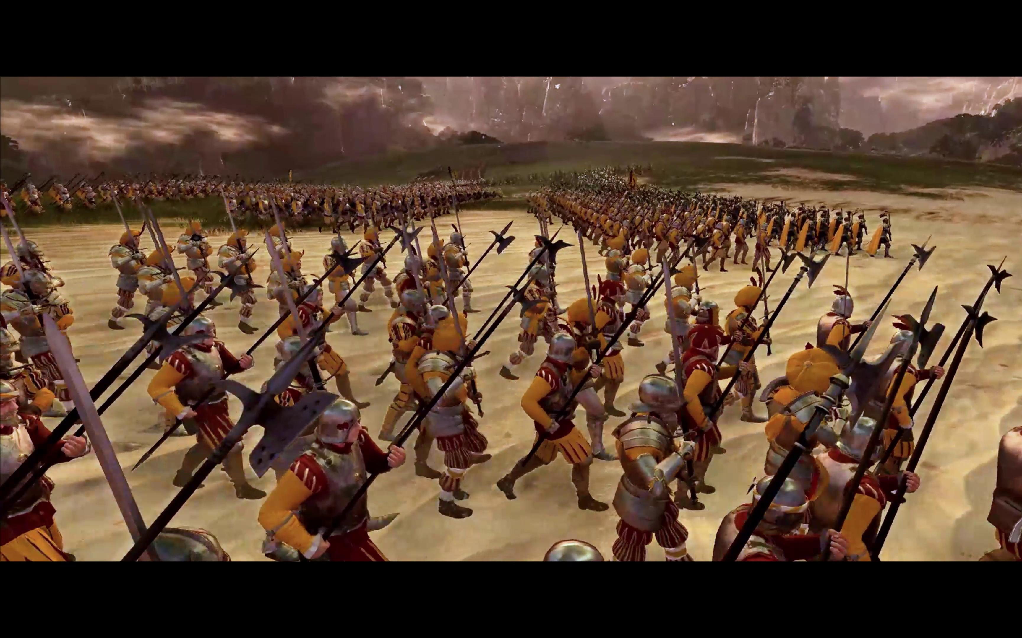 战锤2殖民地露丝契亚万人战场帝国远征军大战蜥蜴人大军