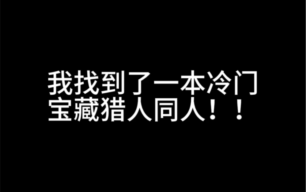 我找到了一本冷门宝藏猎人同人!!!!哔哩哔哩bilibili