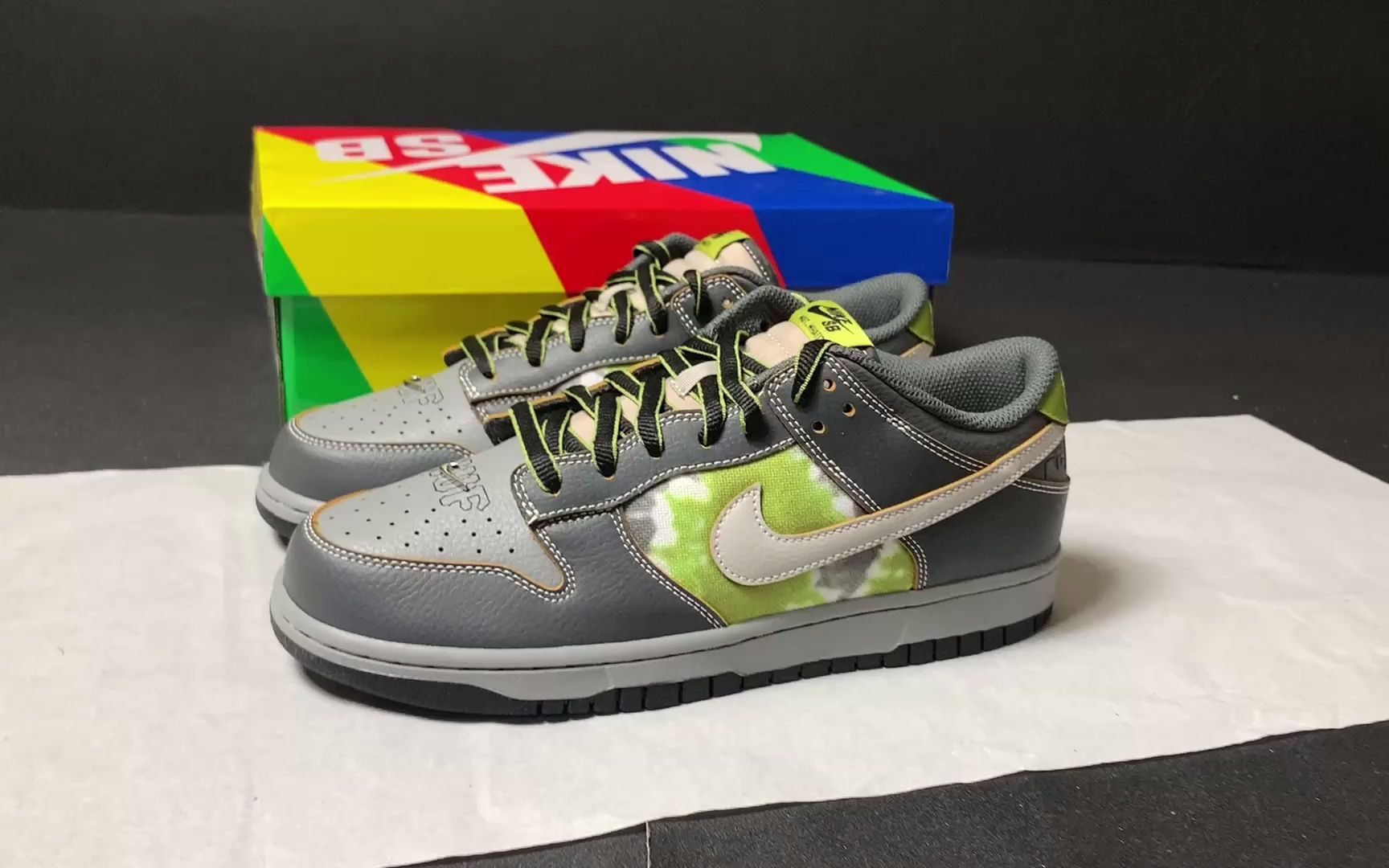 为你介绍莆田鞋 耐克 sb dunk low dunk 灰绿 篮球鞋 fd8775-002