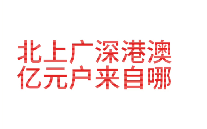 一线城市亿元户来自哪?厦门没上榜,仅供娱乐哔哩哔哩bilibili