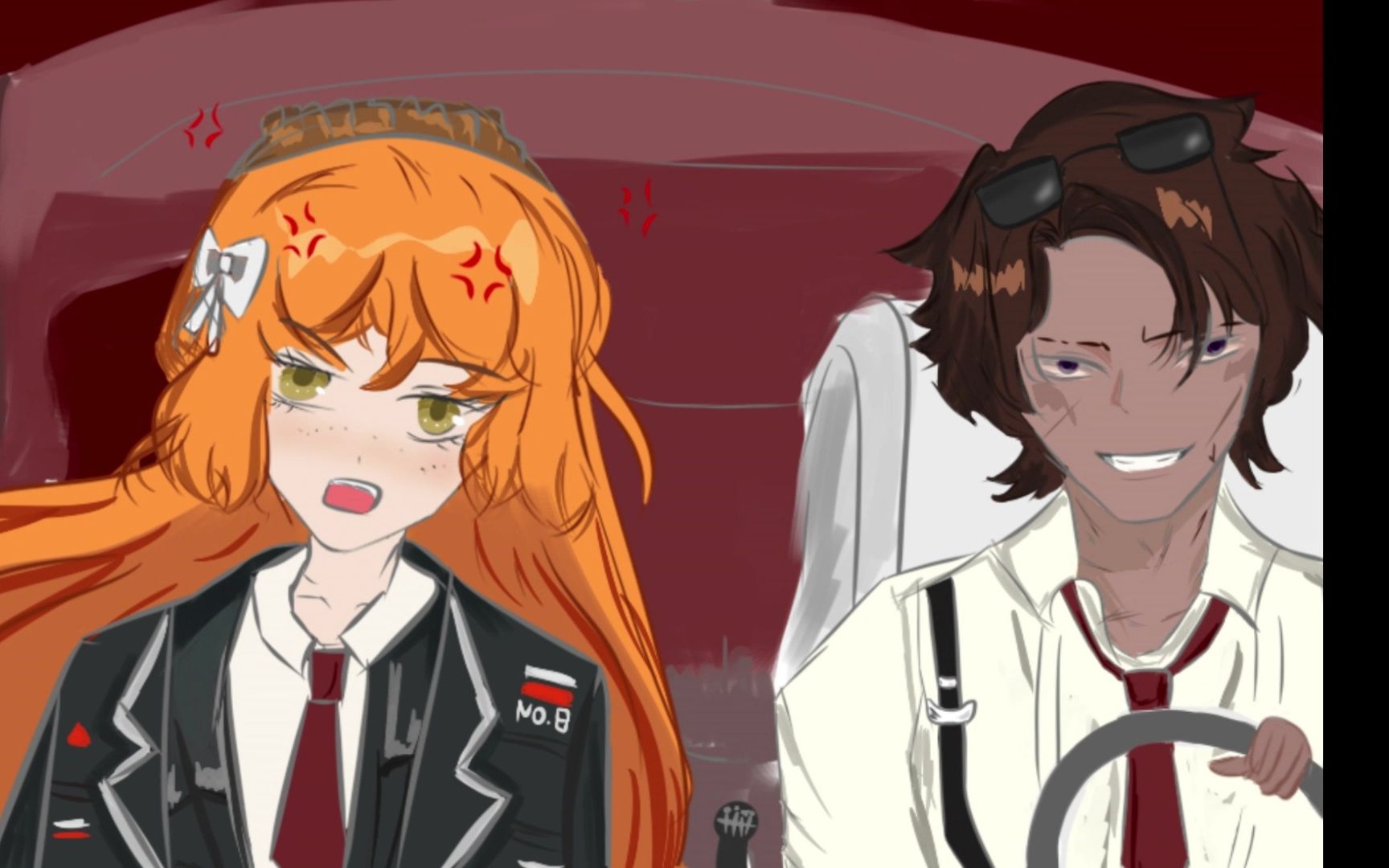 【边狱巴士/手书】秋名山车神(划掉)都市车神!又名以实玛利扭曲日志