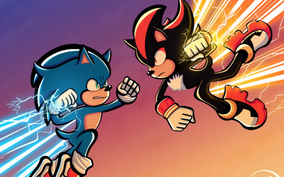 索尼克魂斗罗暗影/sonic vs shadow 61同人画61 [索尼克3/sonic 3