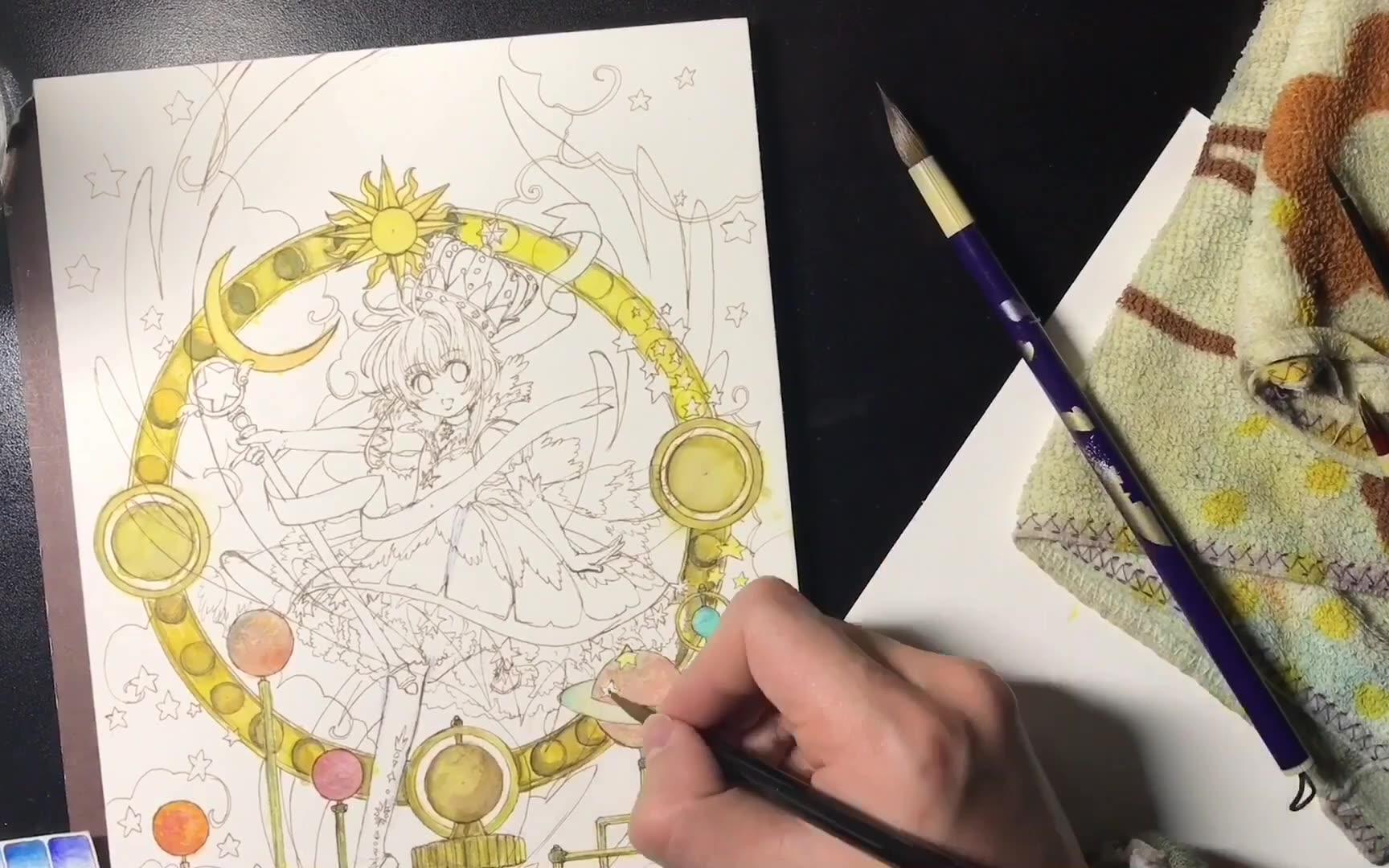 水彩小樱手办_绘画_生活_bilibili_哔哩哔哩