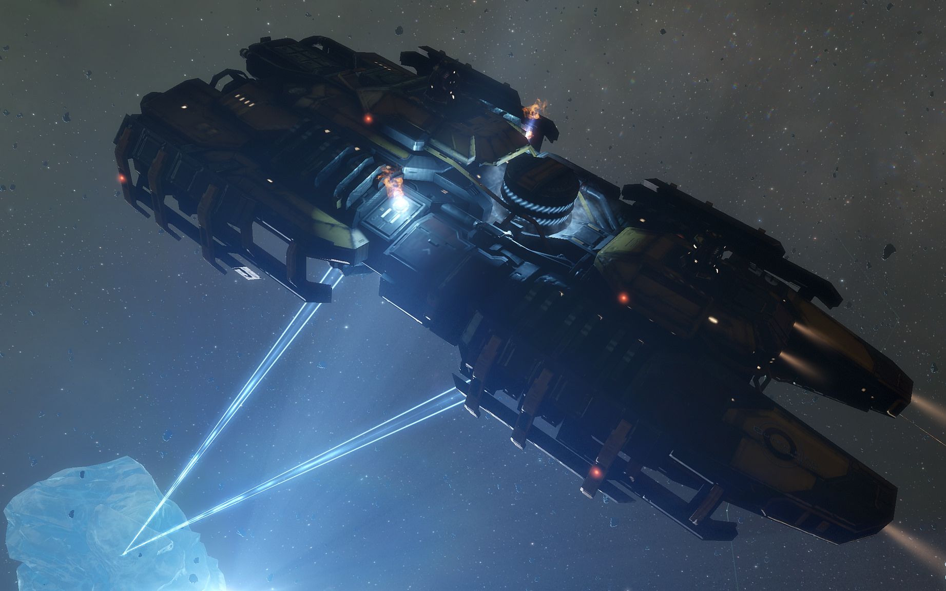 星战前夜 星际采矿飞船采冰