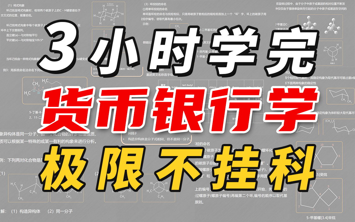 《货币银行学》3小时不挂科!从0基础到完全掌握!配套讲义+题库(期末突击/期末速成)哔哩哔哩bilibili