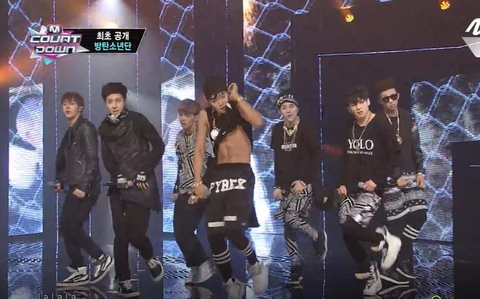 [图]【BTS/防弹少年团】130613新人出道舞台 We Are Bulletproof Pt.2+nmd M！countdown