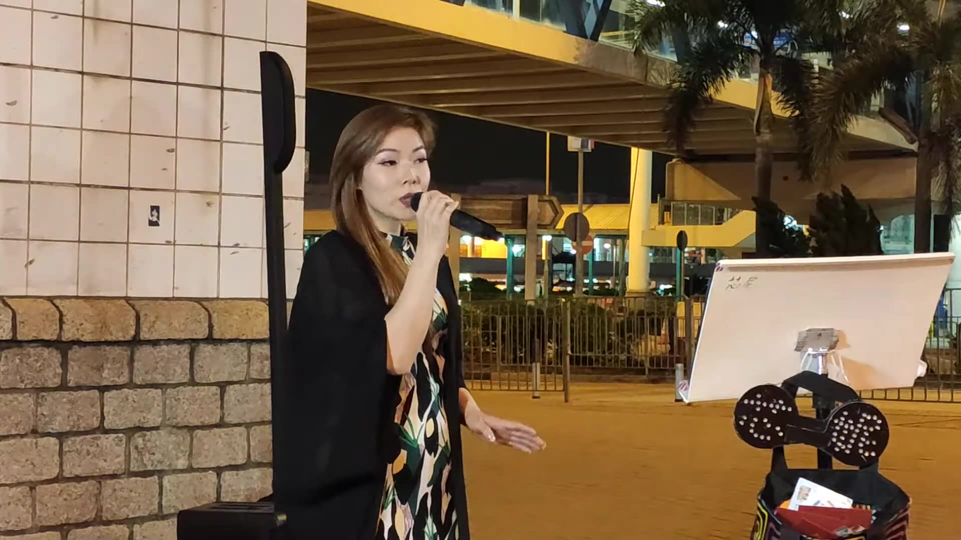 香港街头女歌手芯妮图片