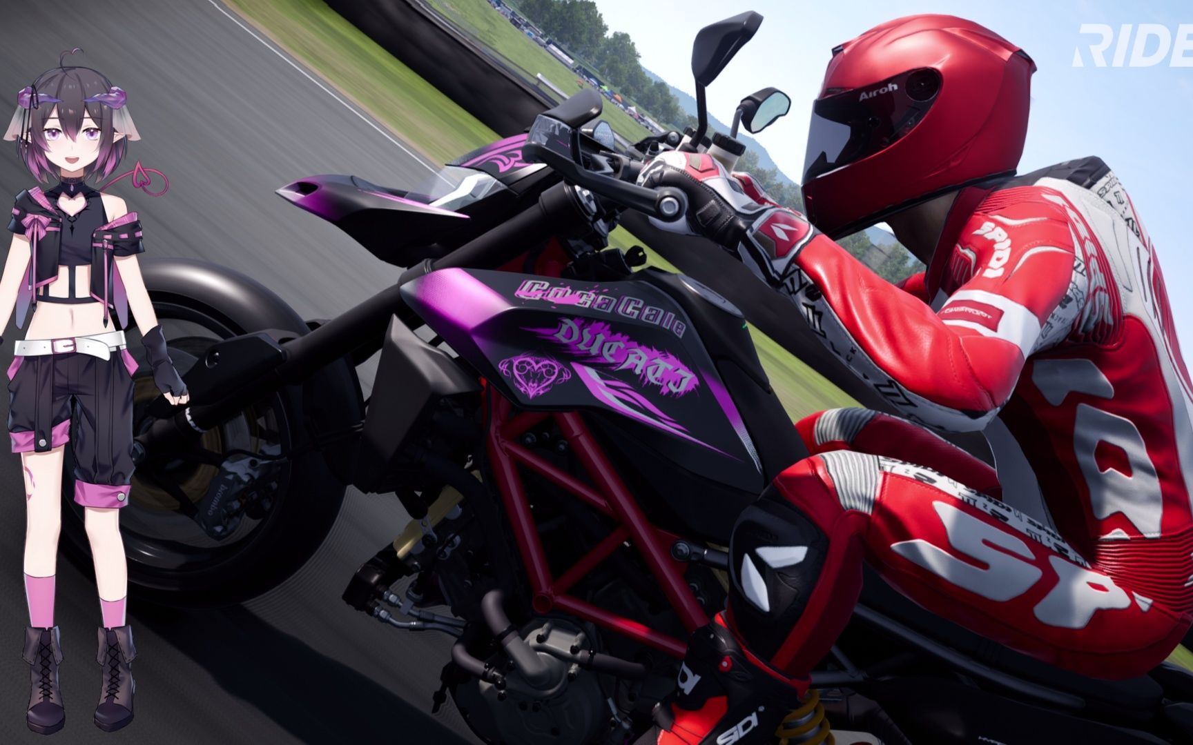 ride4杜卡迪骇客950vup主题色痛车中野流子ryuuko