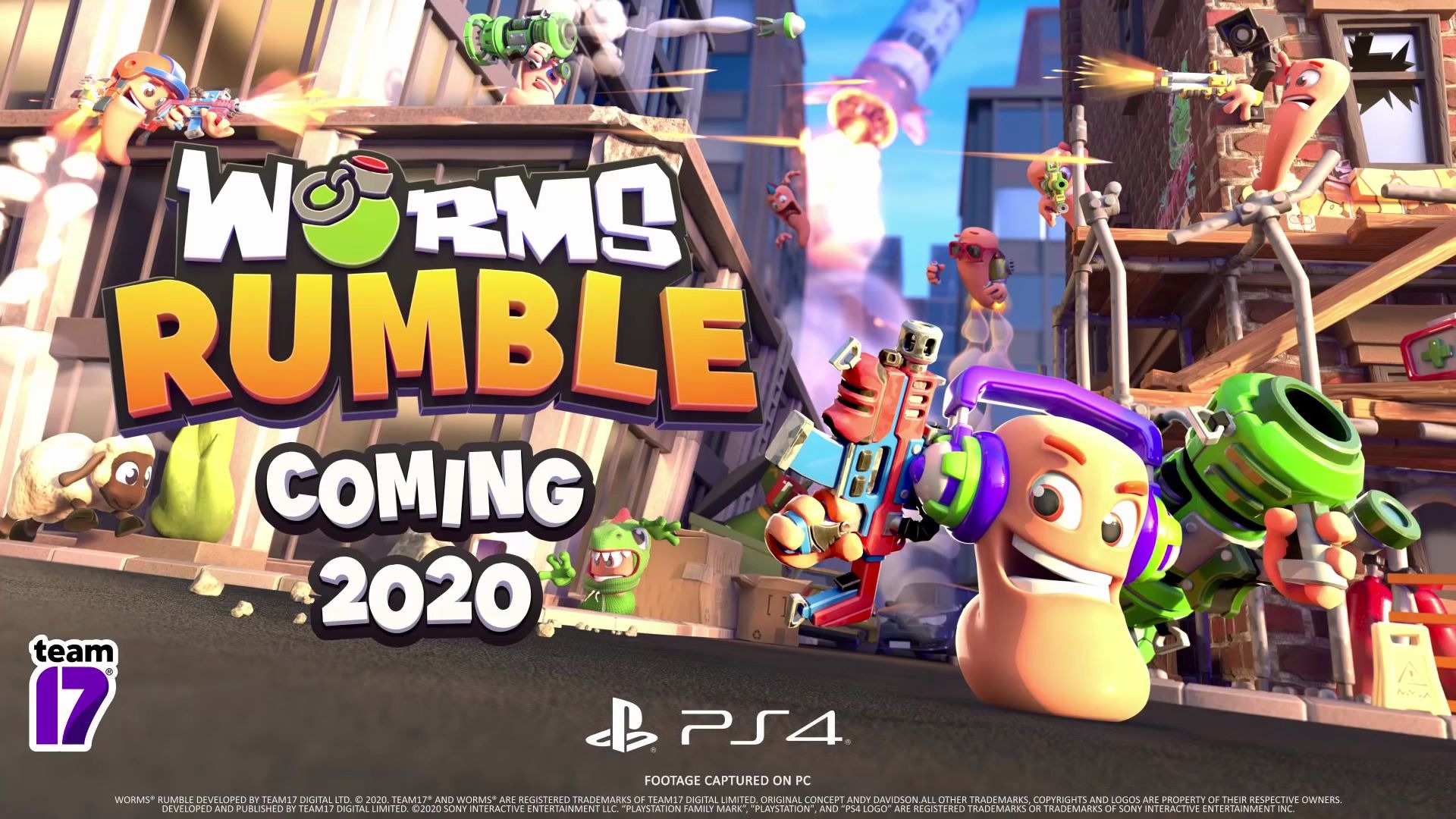 百战天虫大乱斗wormsrumble预告片