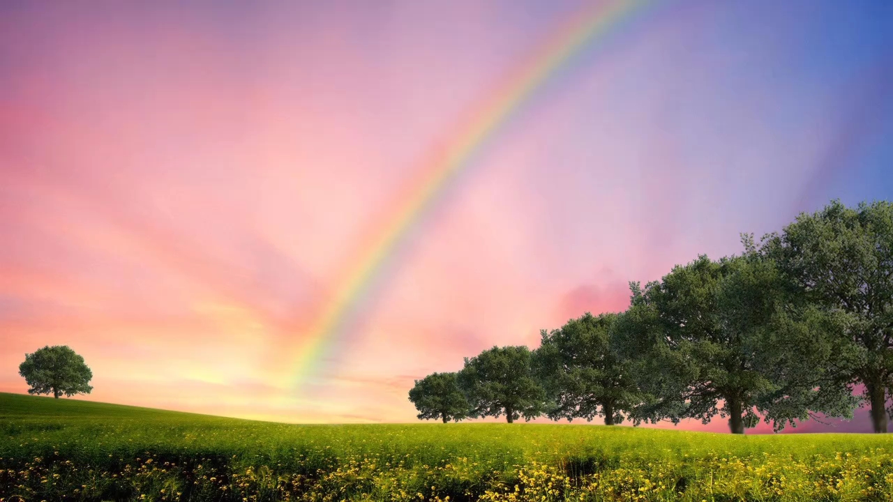 [图]彩虹总在风雨后，一定要坚持